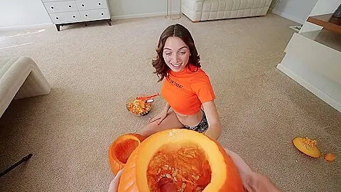 Sneaky Step Bro Puts His Dick In A Pumpkin & Tricks Me